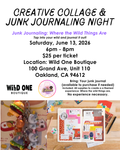 Junk Journaling Workshop Saturday, June 13, 2026