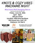 Macrame Wall Hanging Decor Workshop - Friday, June 26, 2026