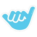 Blue Shaka Sticker