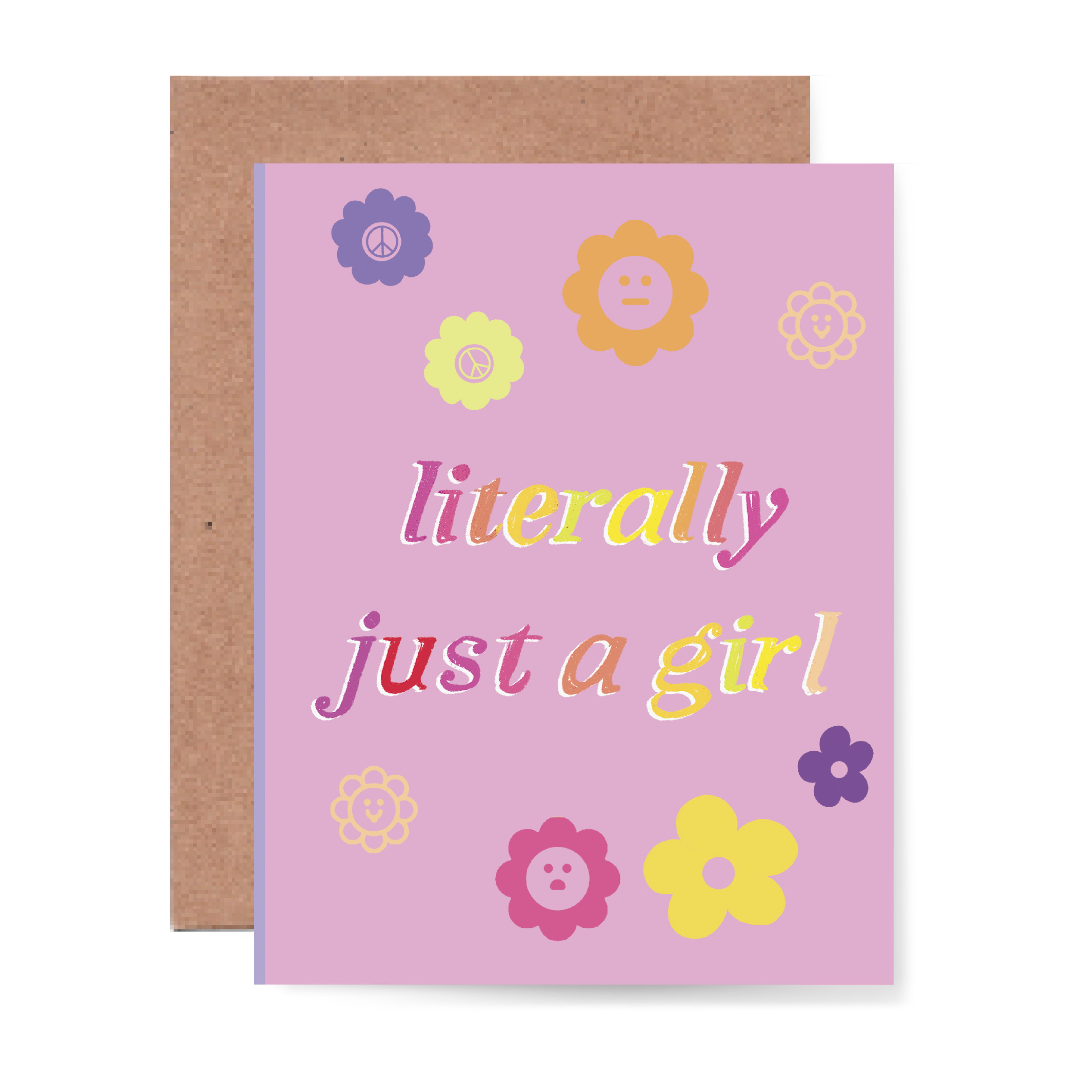 Literally Just a Girl Card