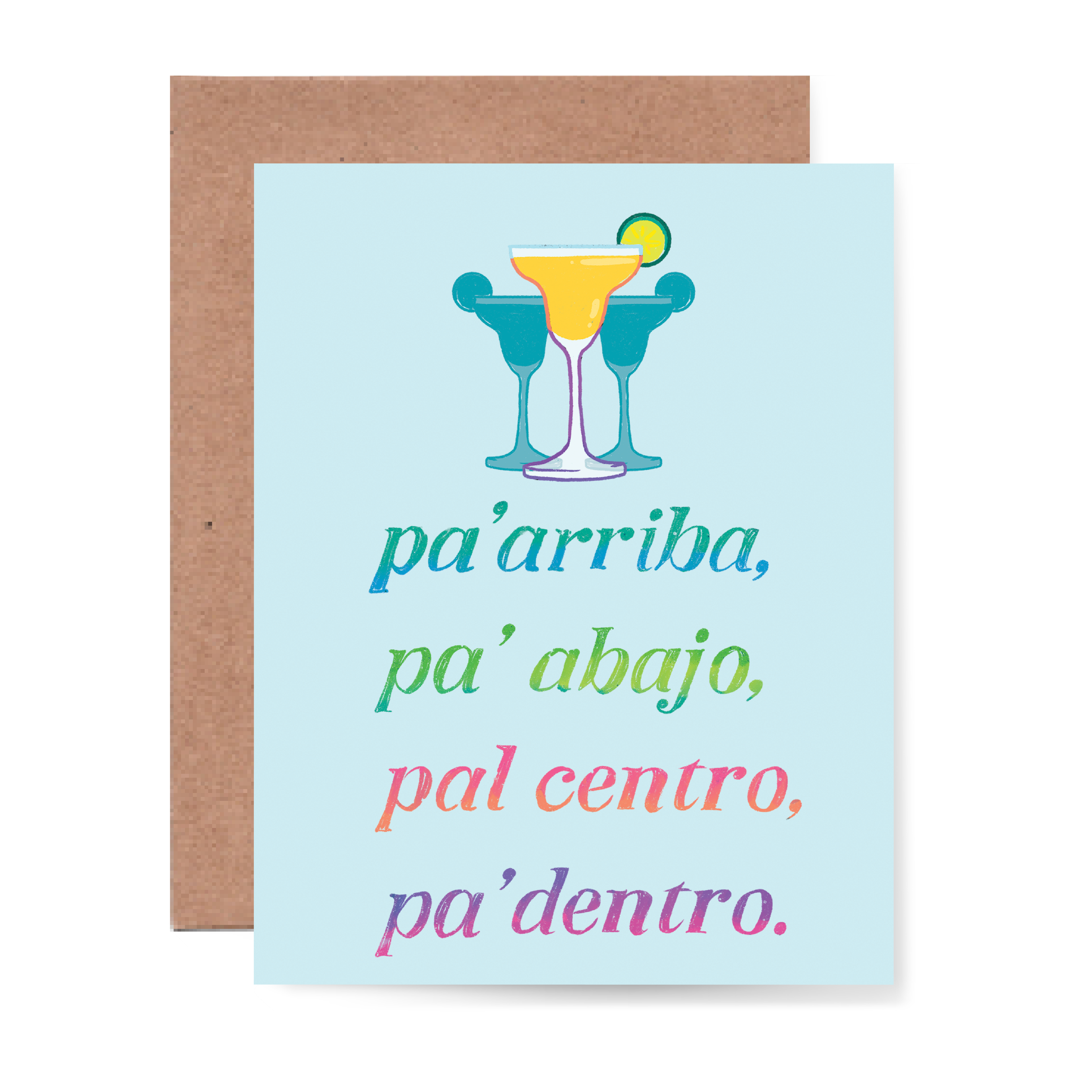 Pa arriba pa abajo pal centro pa dentro card