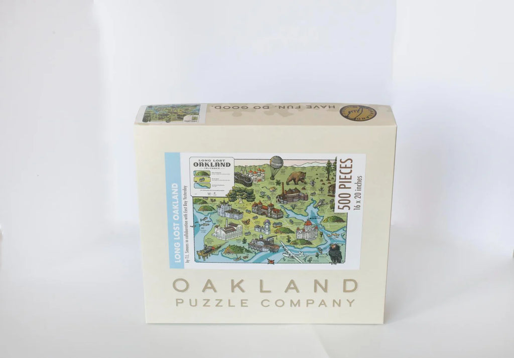 Long Lost Oakland Puzzle, a 500-Piece Illustrated History by T.L. Simons & East Bay Yesterday