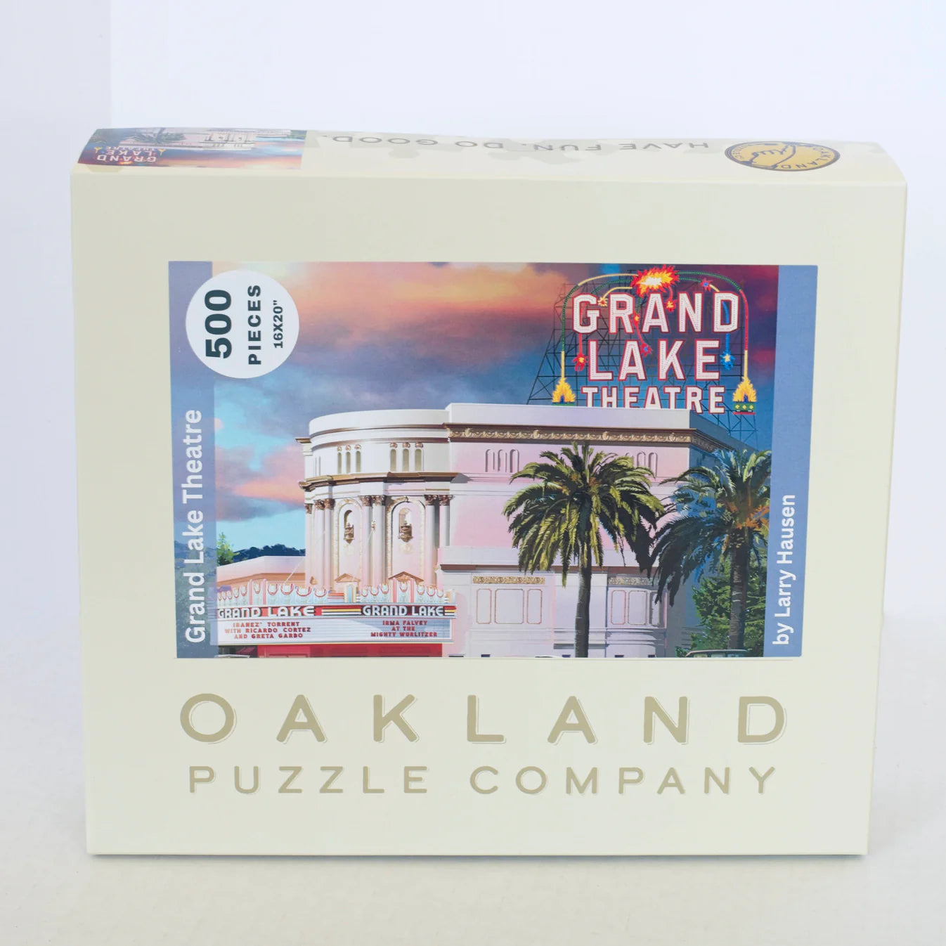 Grand Lake Theatre Puzzle – 500 Pieces of Oakland History by Artist Larry Hausen