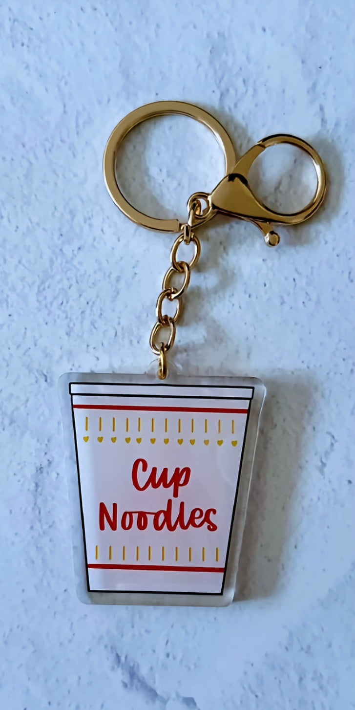 Cup Noodles Epoxy Keychain