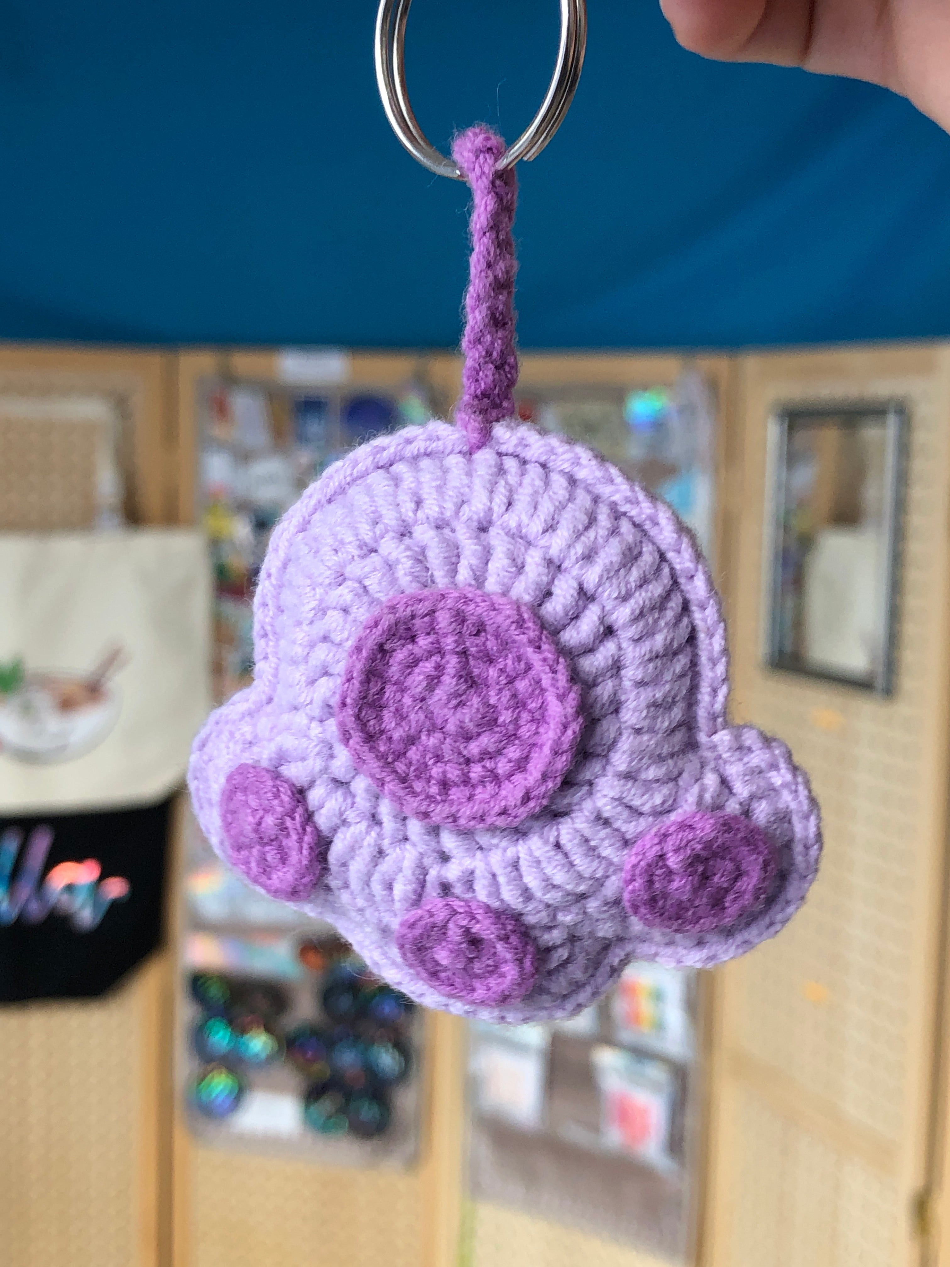Crochet Cat Paw Key Chain