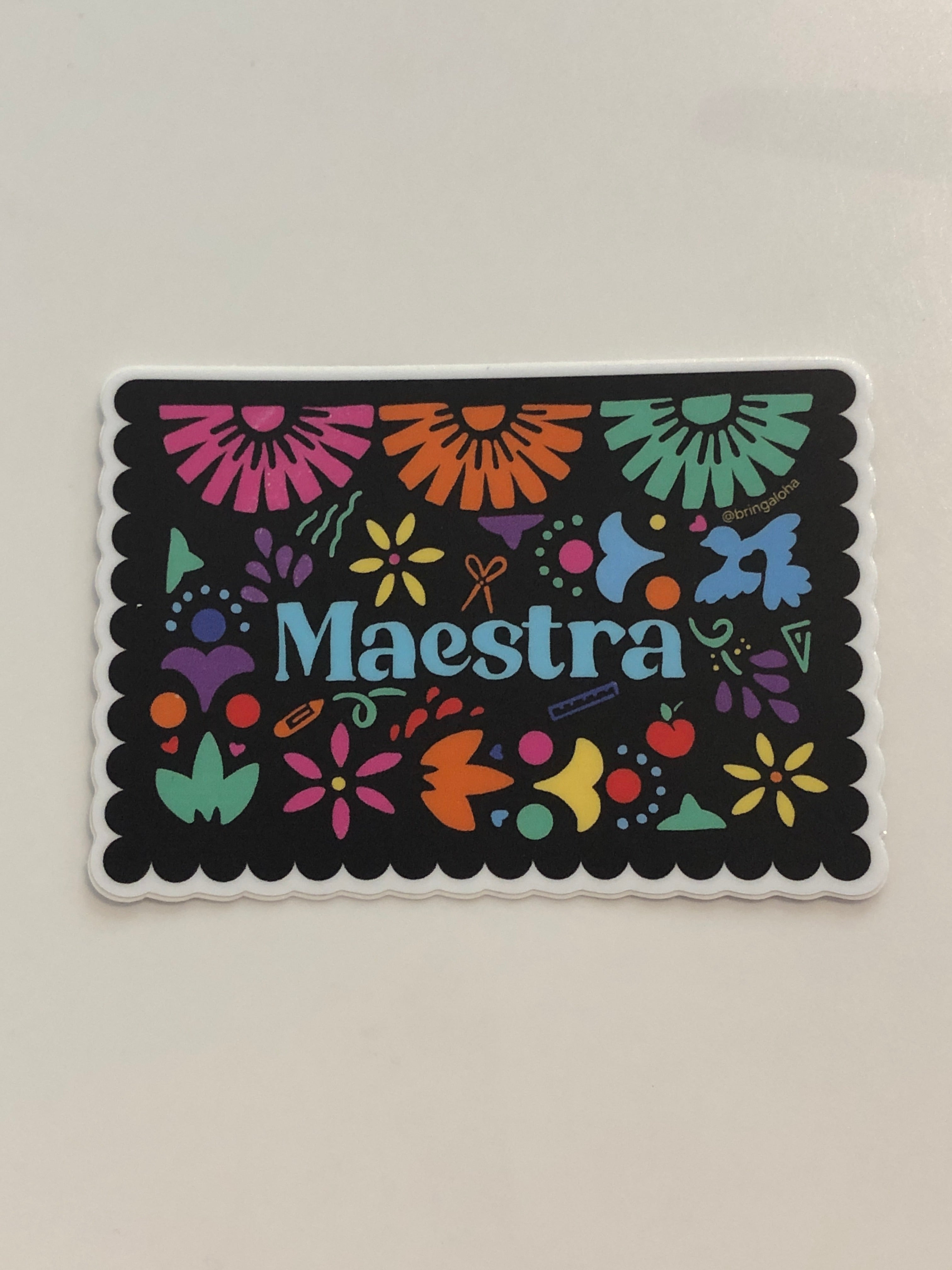 Maestra Papel Picado Sticker