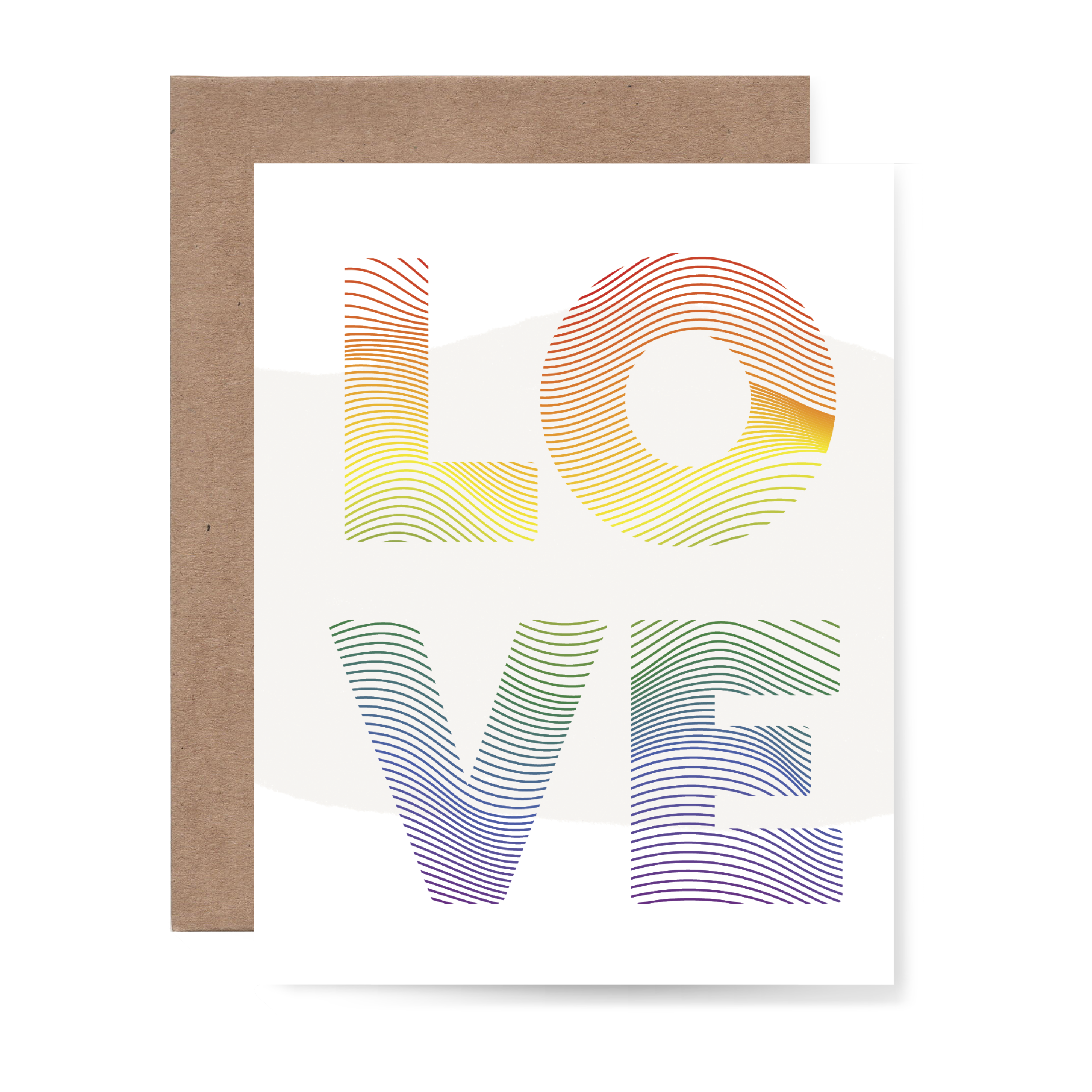 LOVE Rainbow Greeting Card
