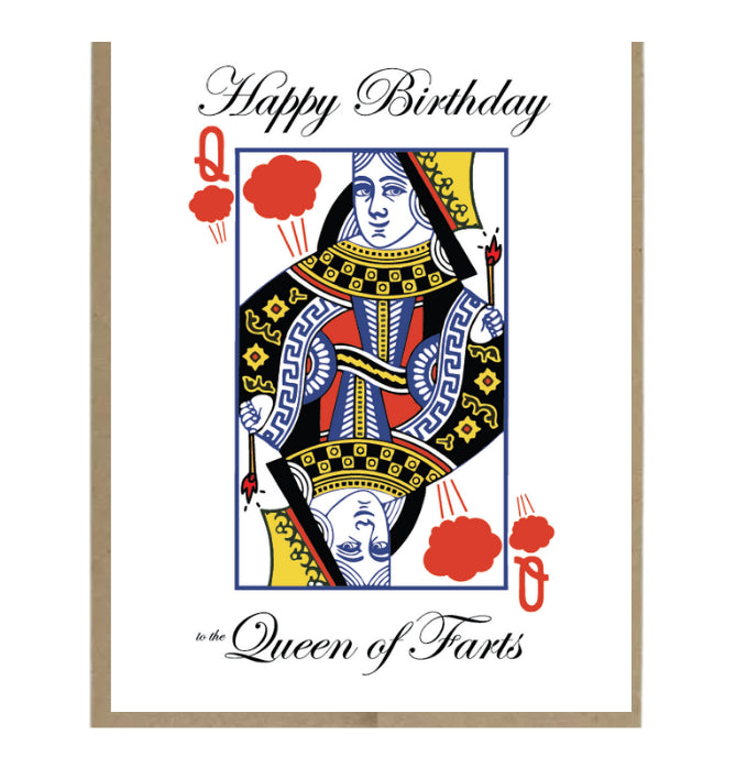 Queen of Farts Card