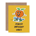 Peachy Birthday Sticker Card