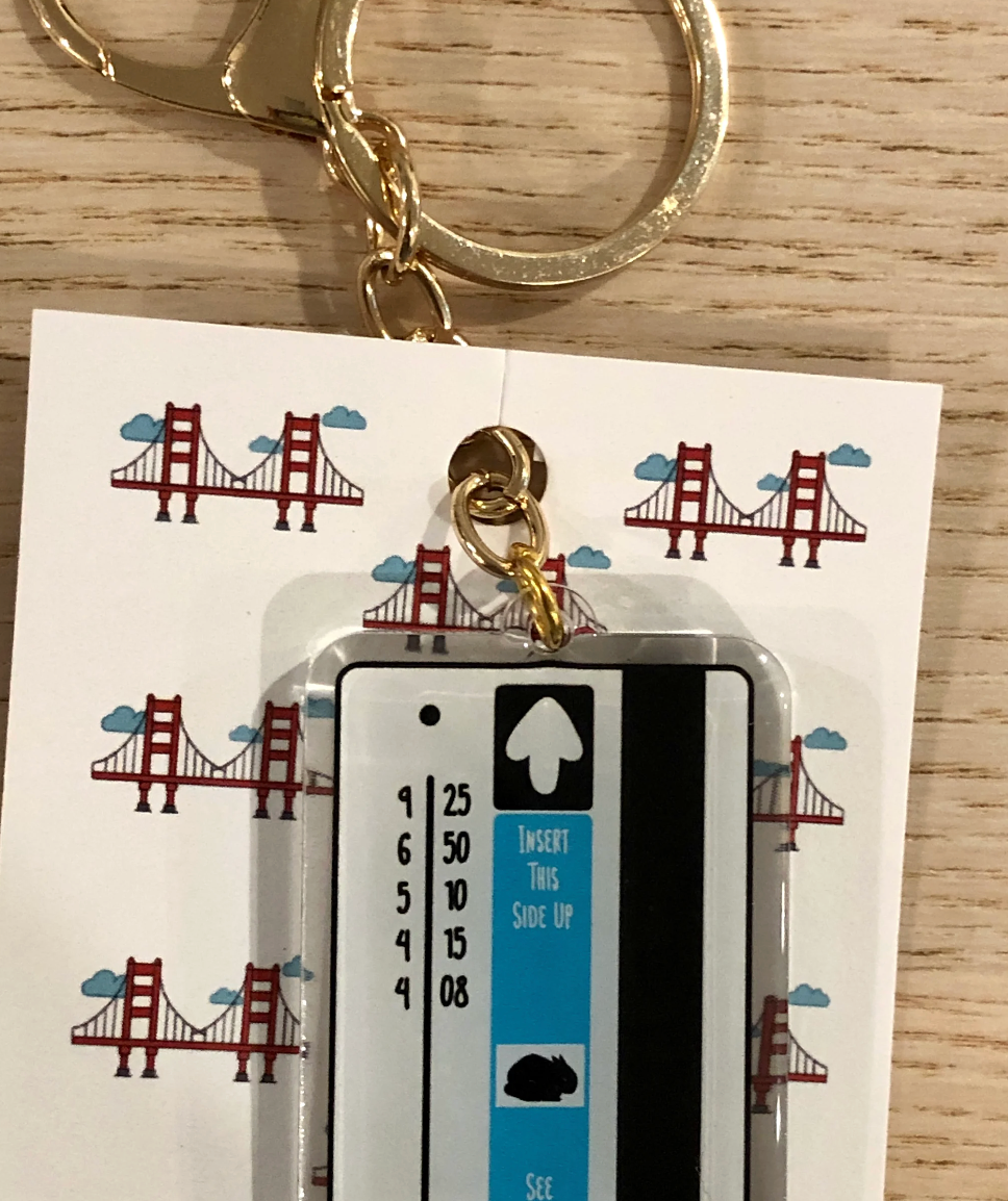 Tin Tin BART Epoxy Keychain
