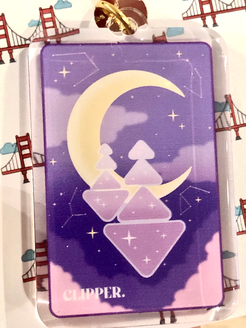 Celestial Clipper Card Epoxy Keychain