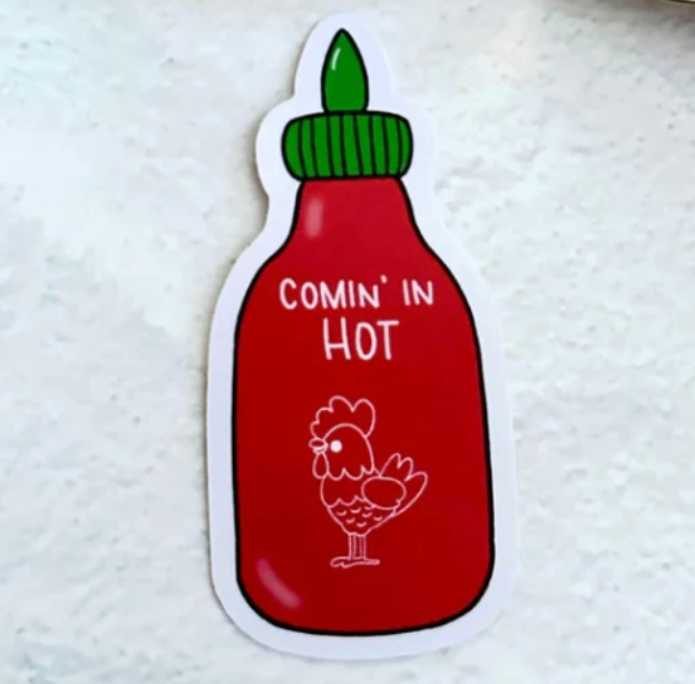Sriracha Bottle Sticker