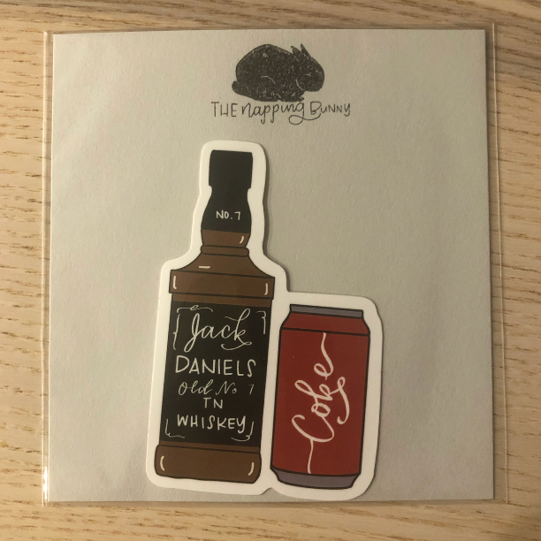 Jack & Coke Sticker