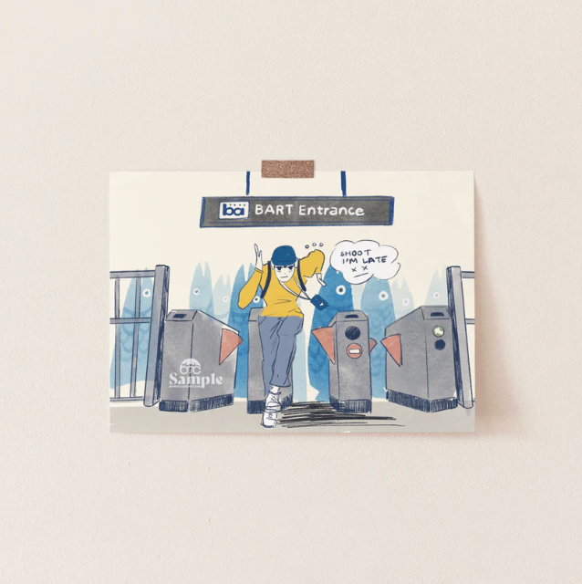 BART Morning Commute - 5x7 Print