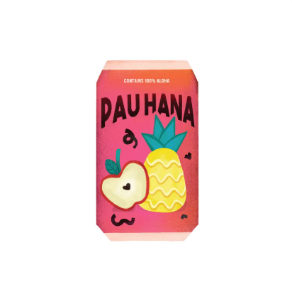 Pau Hana Apple Pineapple 8"x8" Art Print
