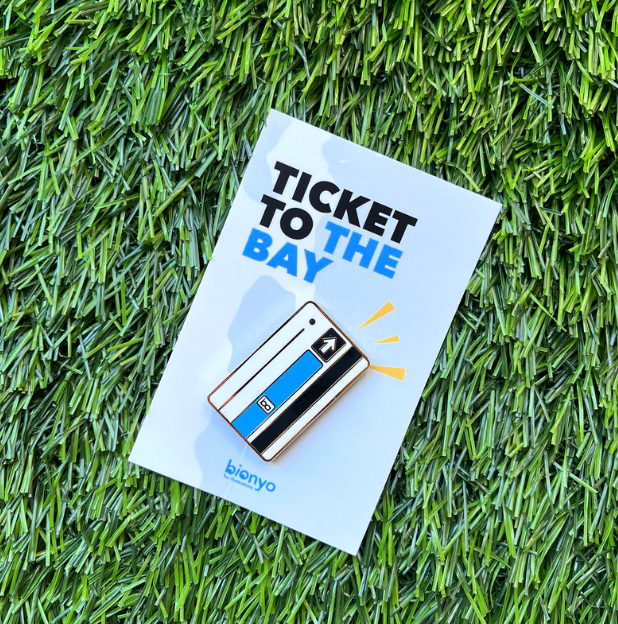 Ticket to the Bay - Enamel Pin