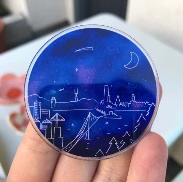 SF Skyline Magnet