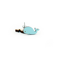 Whale Stud Earrings