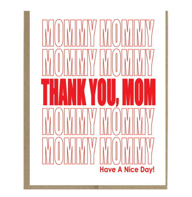 Thank You Mom Card
