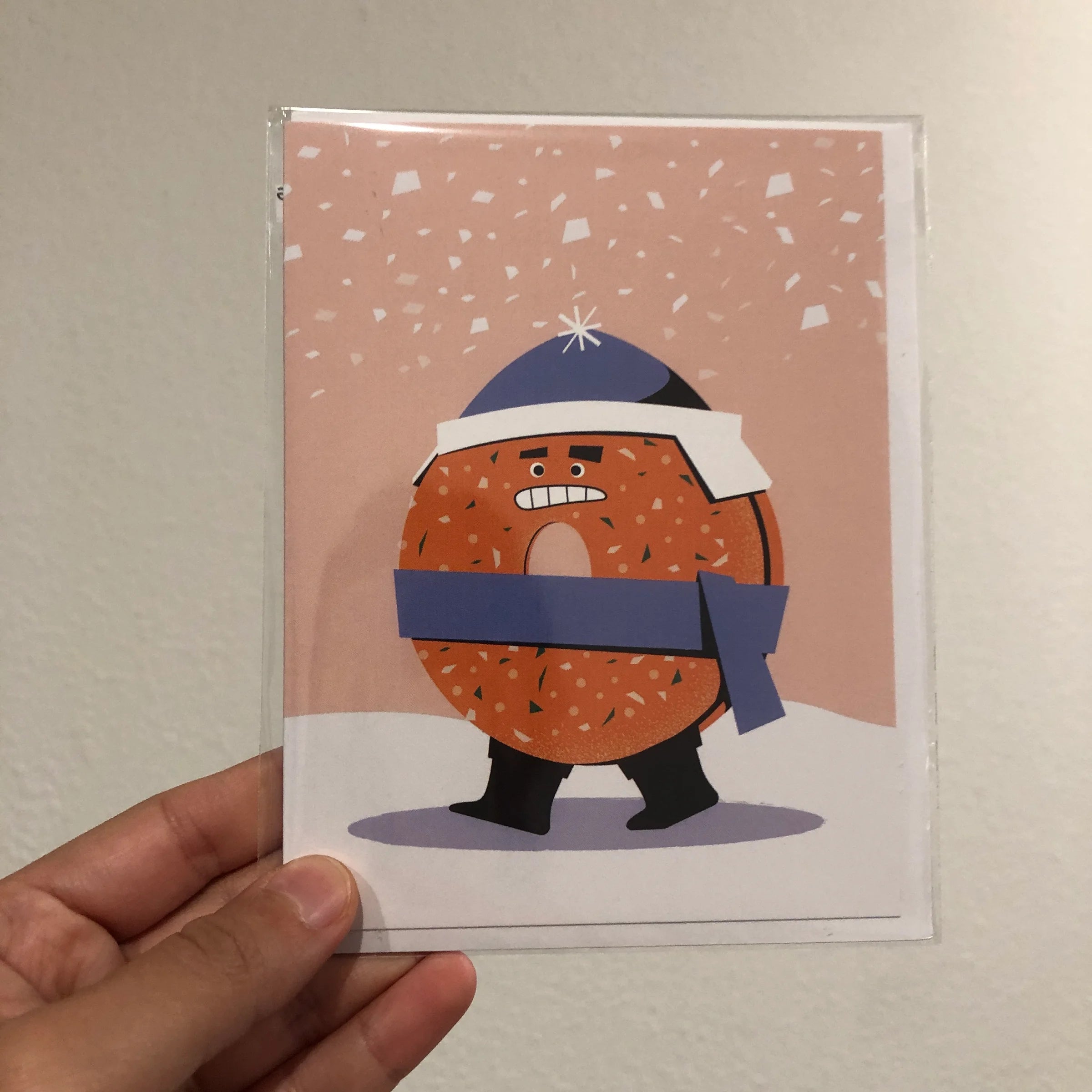 Winter Bagel Card