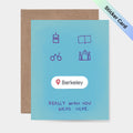 Berkeley really wish you were here  Sticker Card