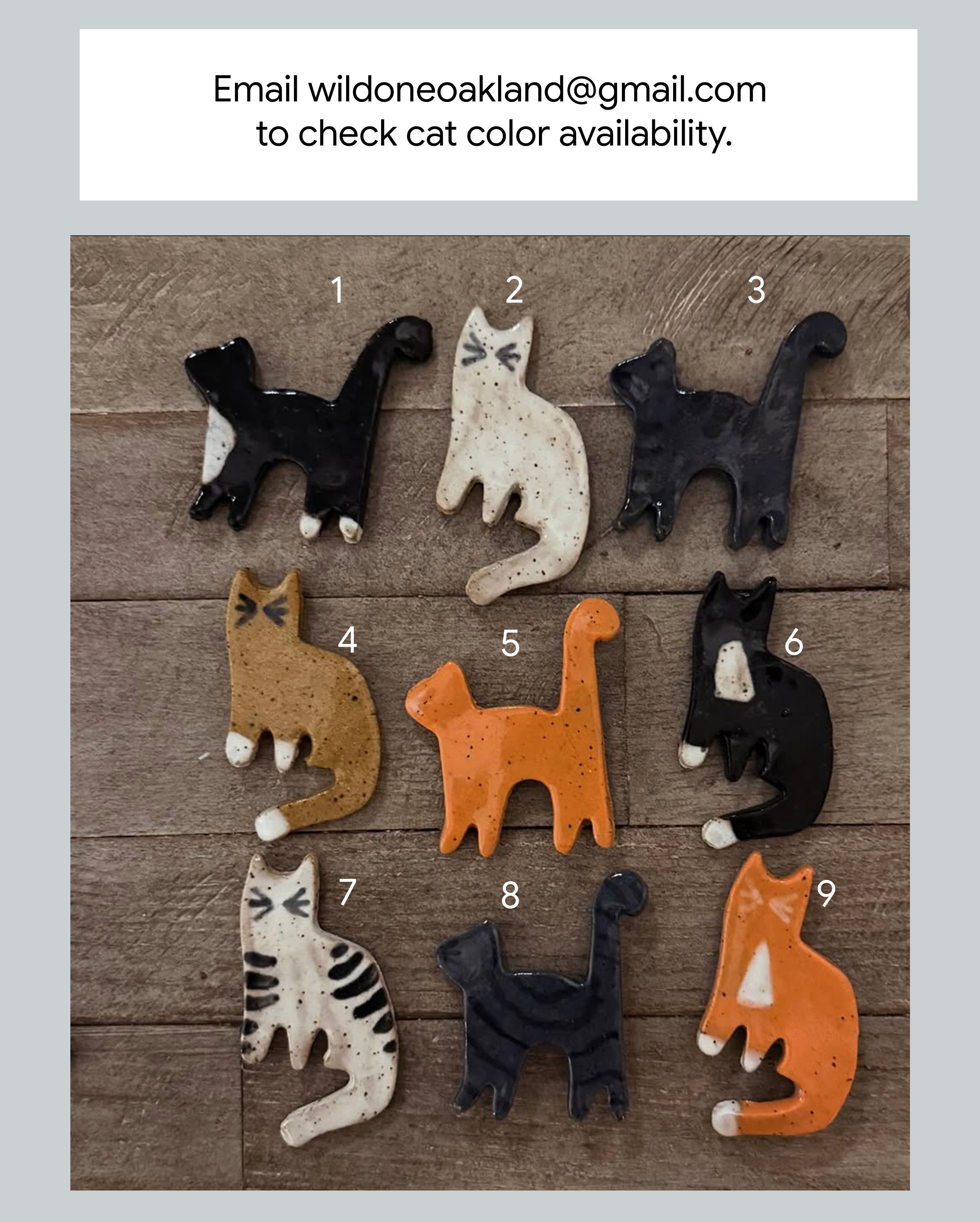 Ceramic Cat Magnet
