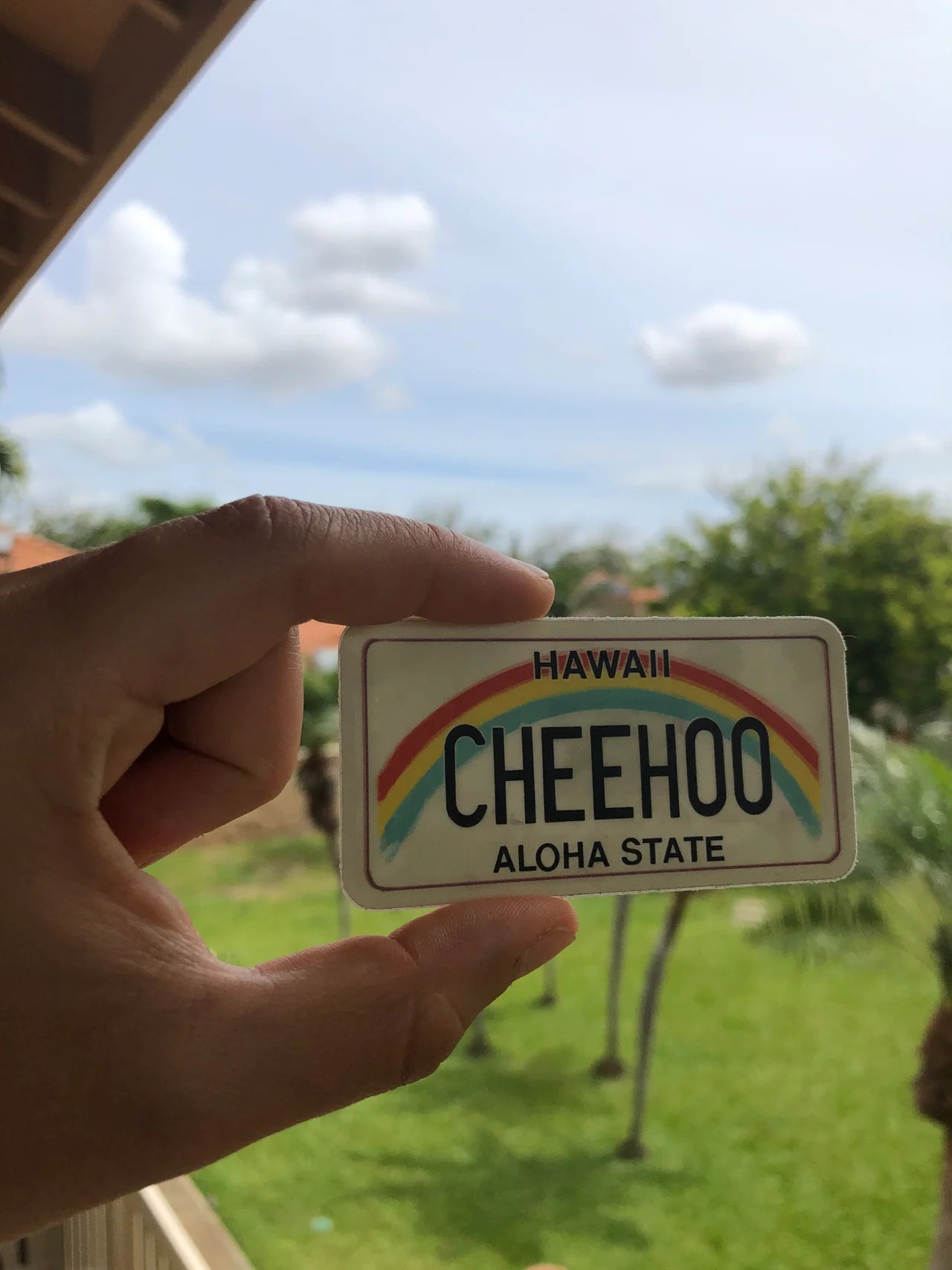 Cheehoo Hawaii License Plate Sticker