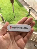 Half Moon Bay Mini Location Sticker