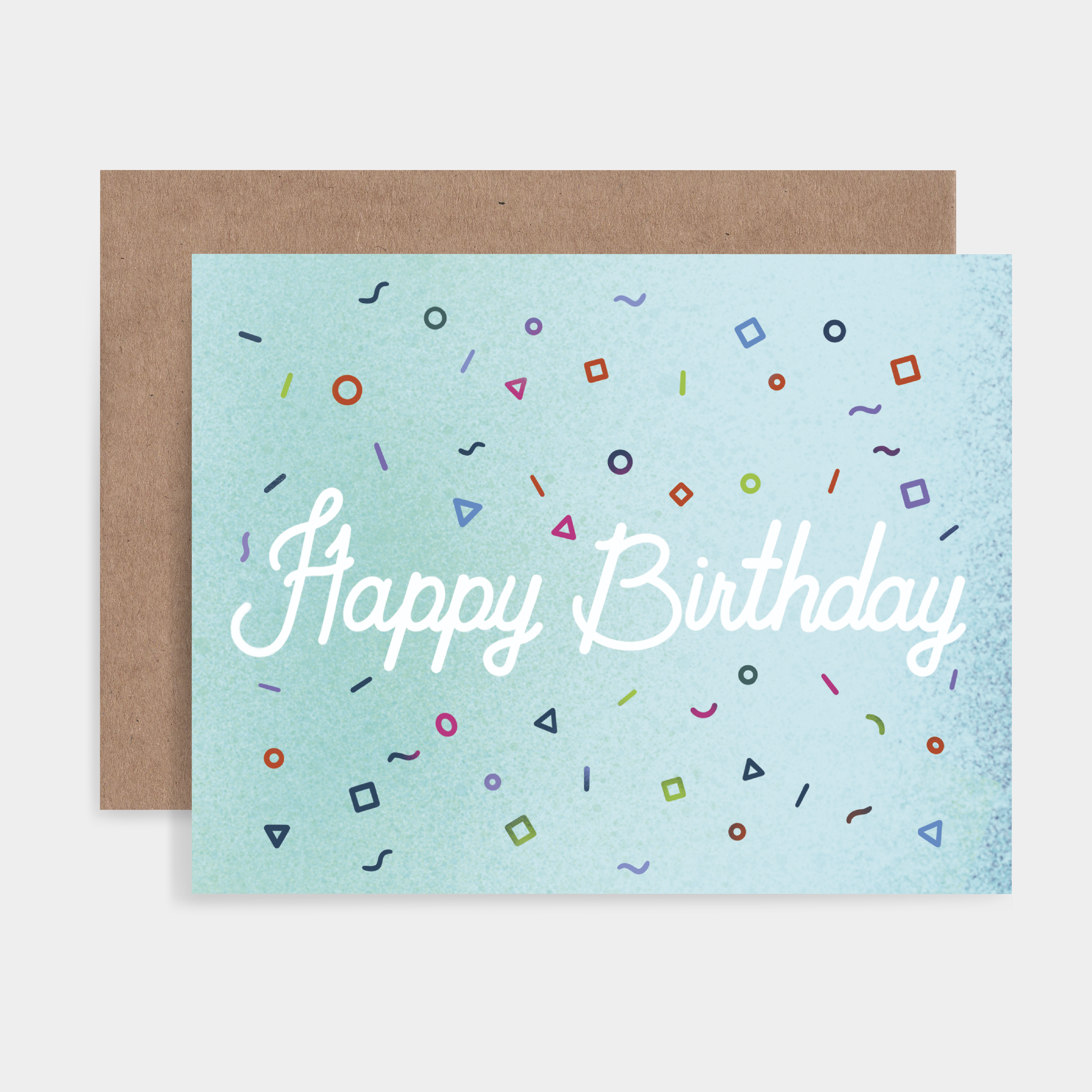 Happy Birthday Confetti Greeting Card