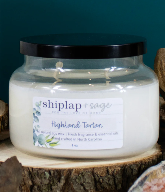 Highland Tartan Candle