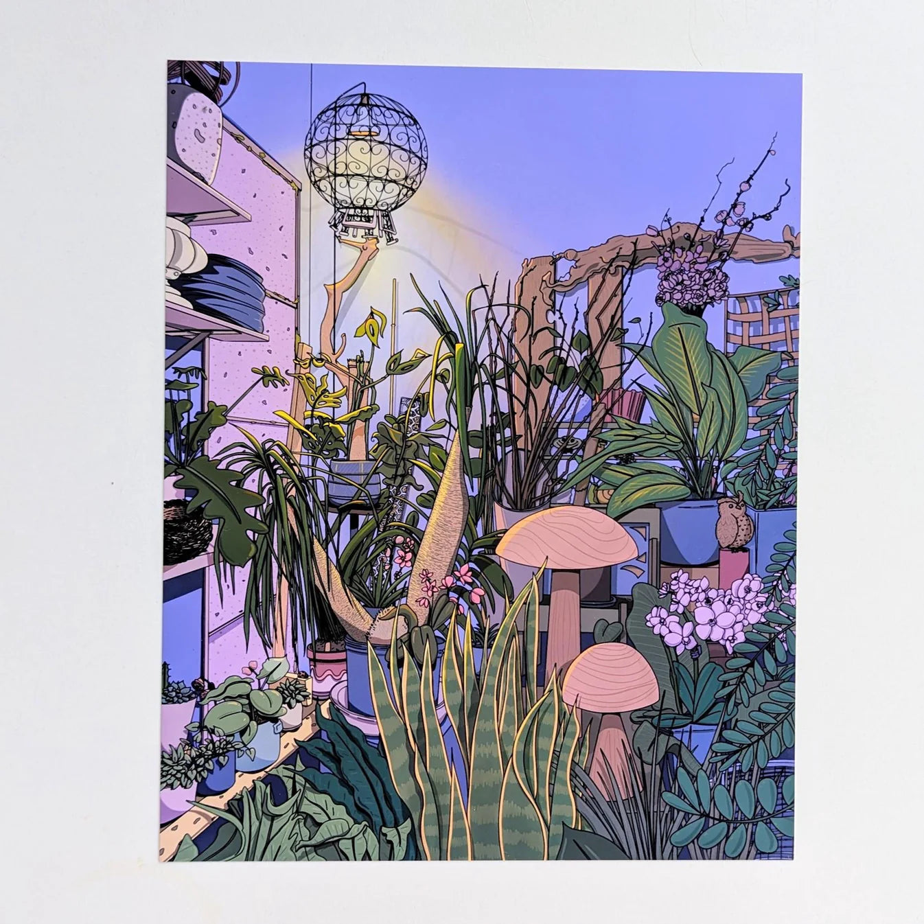Plant Store at Night 5x7