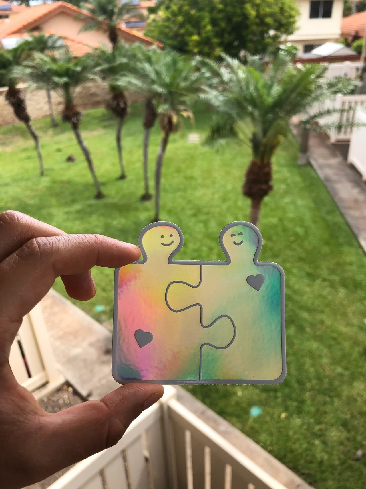 Puzzle Hug Sticker