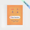 San Francisco really wish you were here  Sticker Card