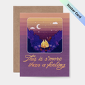 This is S'more Than a Feeling Sticker Card