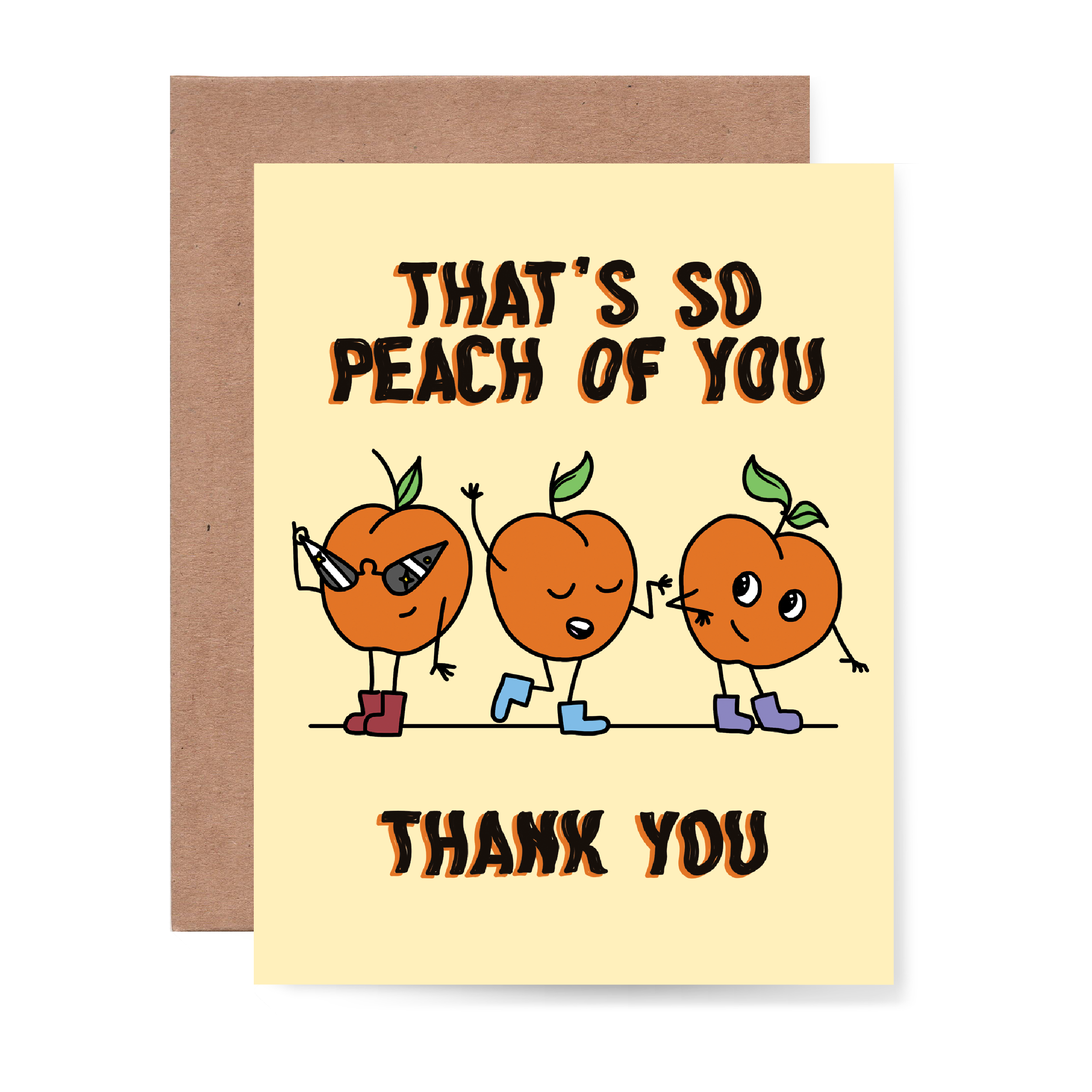So Peach of You, Thank you Card