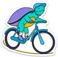 Turtle Bike Sticker