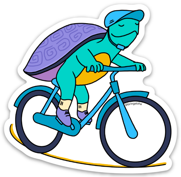 Turtle Bike Sticker