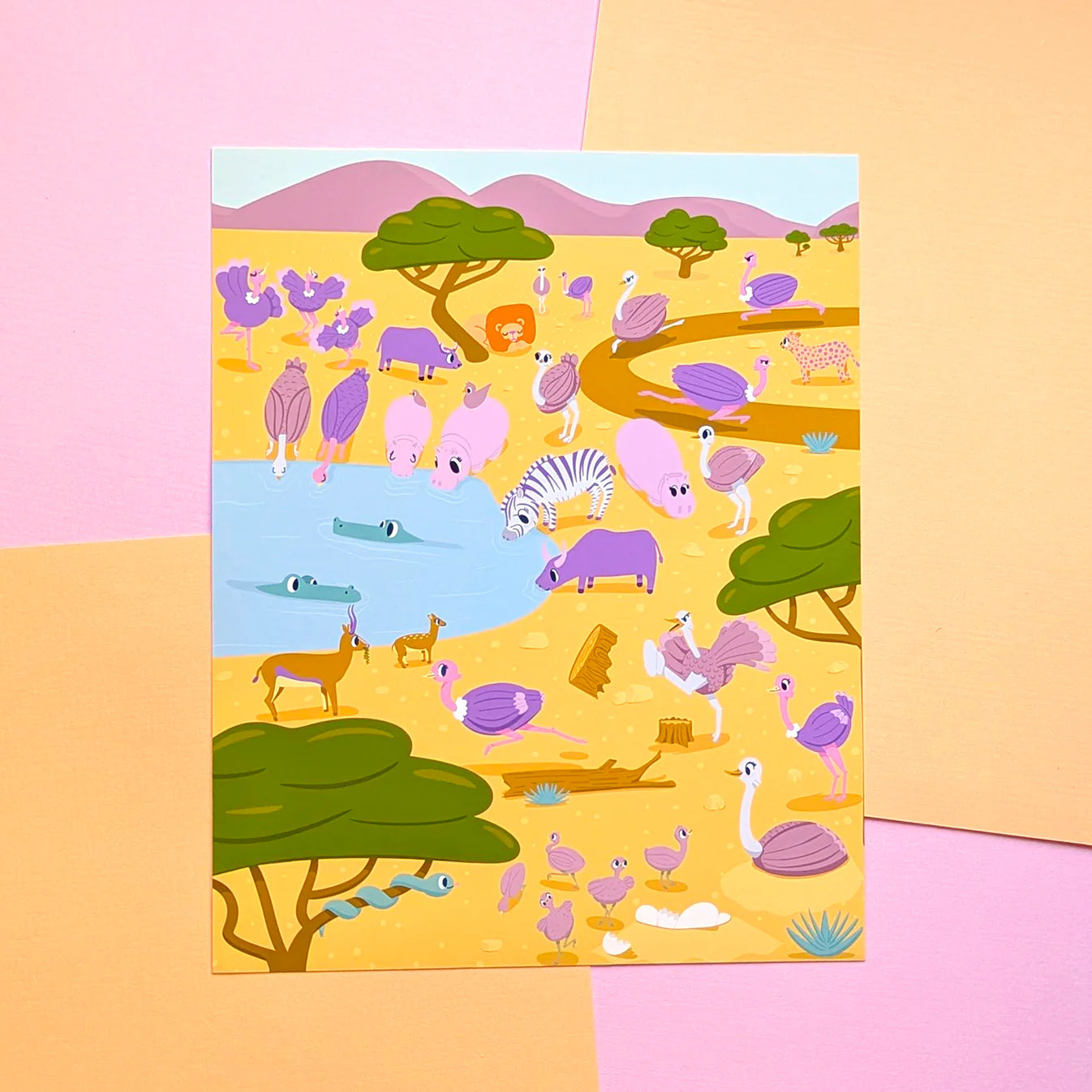 Cutest Watering hole  5x7