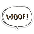 Woof! Sticker