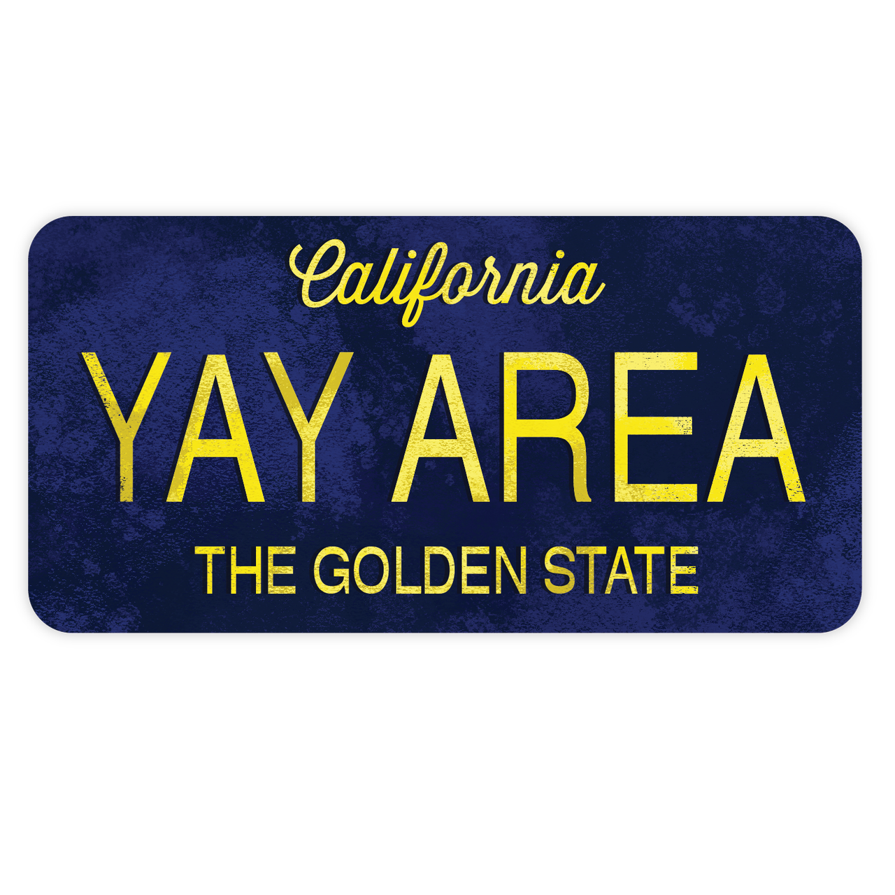 CA License Dark Sticker